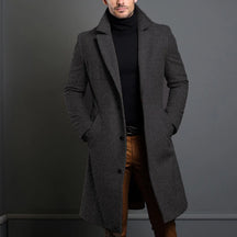 Jaqueta Longa Masculina de Inverno Lã Premium - (Promoção de Inverno 2025