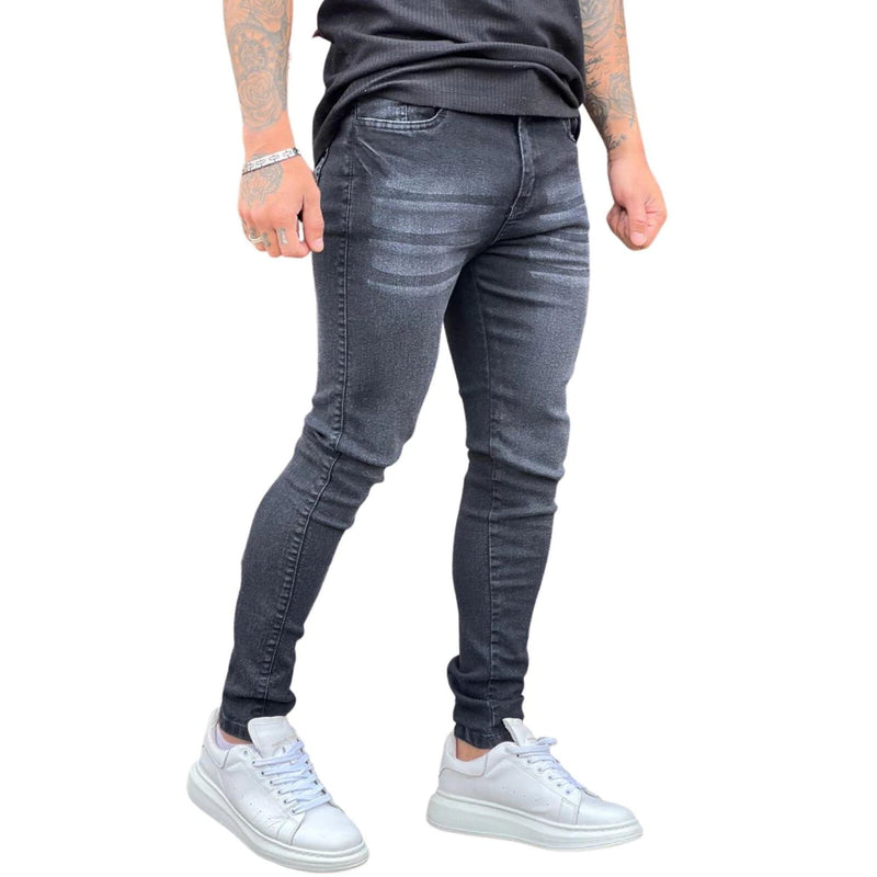 JEANS JAXON - PRETO RISCADO