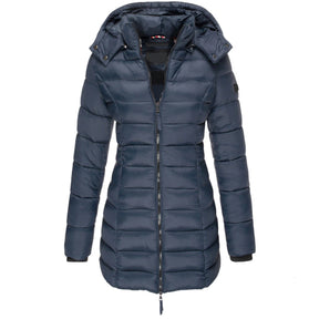 Casaco Feminino de Inverno com Capuz e Zíper - Acolhedor, Elegante e Leve - (Promoção de Inverno 2025)