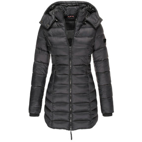 Casaco Feminino de Inverno com Capuz e Zíper - Acolhedor, Elegante e Leve - (Promoção de Inverno 2025)