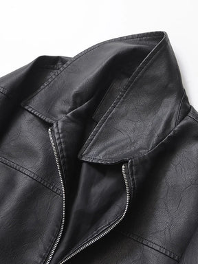 Casaco Feminino Curto em Faux Leather com Toque Vintage - (Promoção de Inverno 2025)