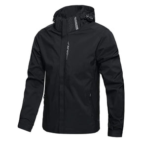 Jaqueta Masculina Impermeável Leve com Capuz para Trilhas e Escaladas - (Promoção de Inverno 2025)