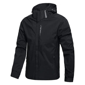 Jaqueta Masculina Impermeável Leve com Capuz para Trilhas e Escaladas - (Promoção de Inverno 2025)