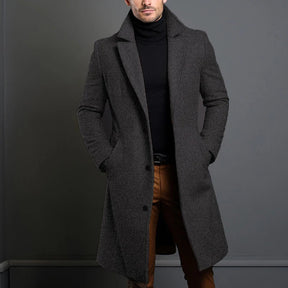 Jaqueta Longa Masculina de Inverno Lã Premium - (Promoção de Inverno 2025